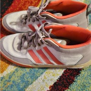 Tan and Orange Hightop Adidas